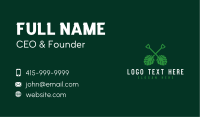 Tropical Leaf Shovel Business Card Image Preview