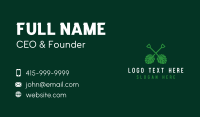 Tropical Leaf Shovel Business Card Preview