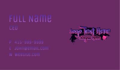 Techno Punk Party Business Card Image Preview