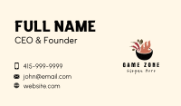 Fire Chili Pepper Bowl Business Card Image Preview