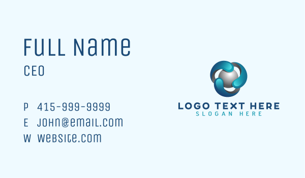 Corporate Sphere Technology Business Card Design Image Preview
