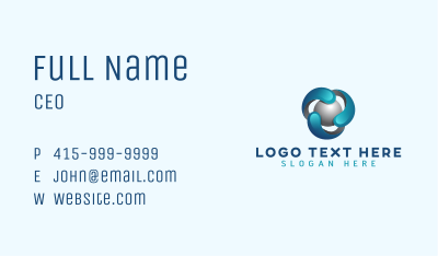 Corporate Sphere Technology Business Card Image Preview
