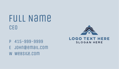 Roof Home Real Estate  Business Card Image Preview