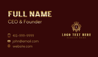 High End Ornament Shield Business Card Preview