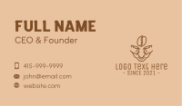 Brown Coffee Bean Barista Business Card Image Preview