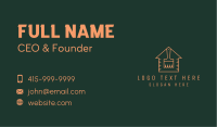 Orange House Paint Brush  Business Card Image Preview
