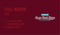 Classic Apparel Brand Wordmark Business Card Image Preview