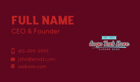 Classic Apparel Brand Wordmark Business Card Preview