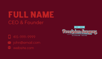 Classic Apparel Brand Wordmark Business Card Image Preview