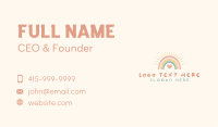 Heart Boho Rainbow Business Card Image Preview