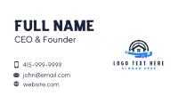 Plumber Pipe Wrench Business Card Design