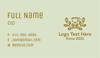 Organic Coffee Vine  Business Card Image Preview