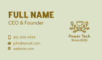 Organic Coffee Vine  Business Card Image Preview
