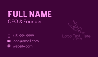 Minimalist Ballerina Performer Business Card Image Preview