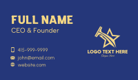 Gold Star Squeegee  Business Card Design