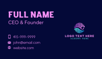 Audio Ocean Wave Business Card Design