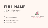 Floral Rose Heart Business Card Image Preview
