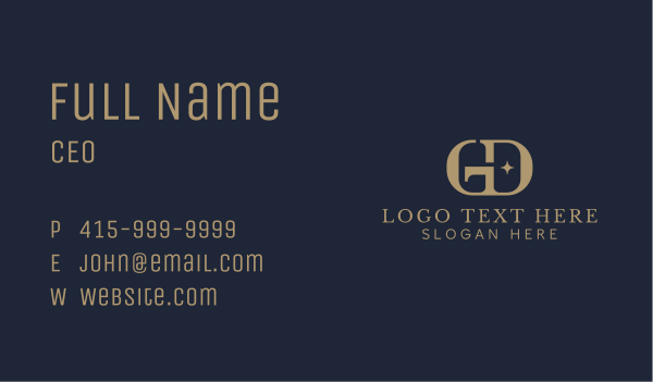 Banking G & D Monogram  Business Card Design Image Preview