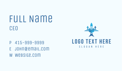 Airplane Package Logistics Business Card Image Preview