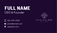 Maze  Diamond Letter T  Business Card Design