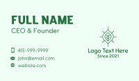 Simple Organic Leaf Business Card Design