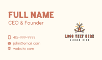 Windmill Wheat Farmer Business Card Preview