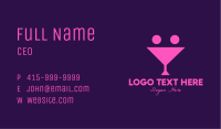 Pink Margarita Smiley Bar Business Card Image Preview