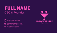Pink Margarita Smiley Bar Business Card Image Preview