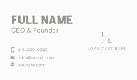 Classy Professional Lettermark Business Card Image Preview