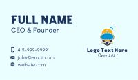 Scuba Diving Helmet  Business Card Design