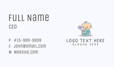 Cute Baby Mascot Business Card Image Preview