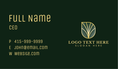 Elegant Leaf Tree Business Card Image Preview