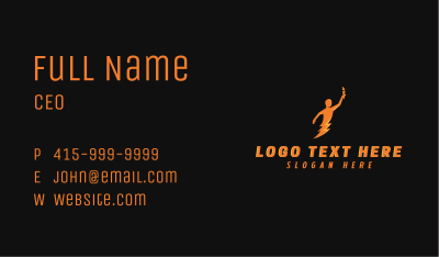 Thunder Human Torch Business Card Image Preview