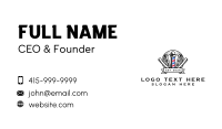 Barber Razor Haircut Business Card Design