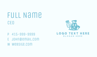 Sanitation Cleaning Disinfection Business Card Image Preview