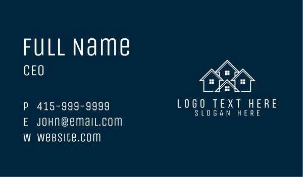 House Contractor Realty Business Card Design Image Preview