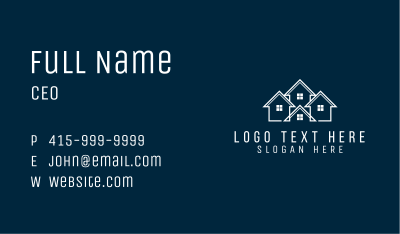House Contractor Realty Business Card Image Preview