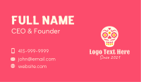 Decorative Mexican Skull Business Card Image Preview