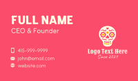 Decorative Mexican Skull Business Card Image Preview