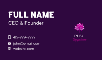 Lotus Flower Bud Business Card Image Preview