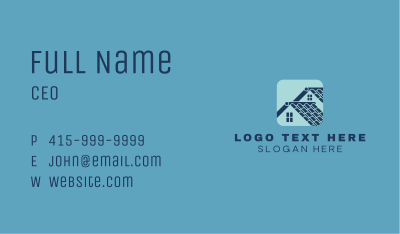 Roof Tile House  Business Card Image Preview