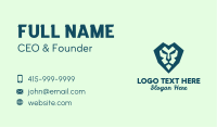 Lion Geometric Icon Business Card Image Preview