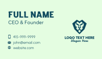 Lion Geometric Icon Business Card Design