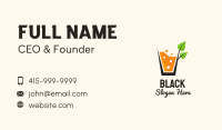 Organic Sparkling Orange Drink Business Card Image Preview