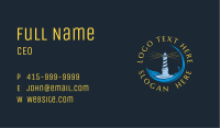Lighthouse Coast Wave Business Card Image Preview