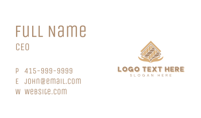 Hand Flooring Pattern Business Card Image Preview