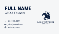 Horseback Riding Race Business Card Image Preview