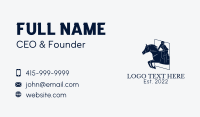 Horseback Riding Race Business Card Design