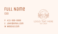 Pastry Chef Monoline Business Card Image Preview