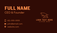 Taurus Bull Horn  Business Card Image Preview